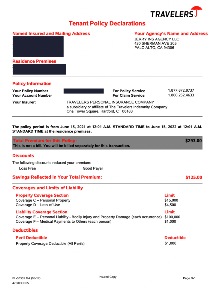 How To Find Your Travelers Declarations Page